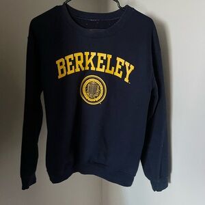 Berkeley Navy Sweatshirt with Yellow Logo